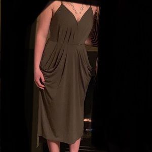 Olive green dress